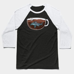 Hammerhead Shark Coffee (Jawva) Baseball T-Shirt